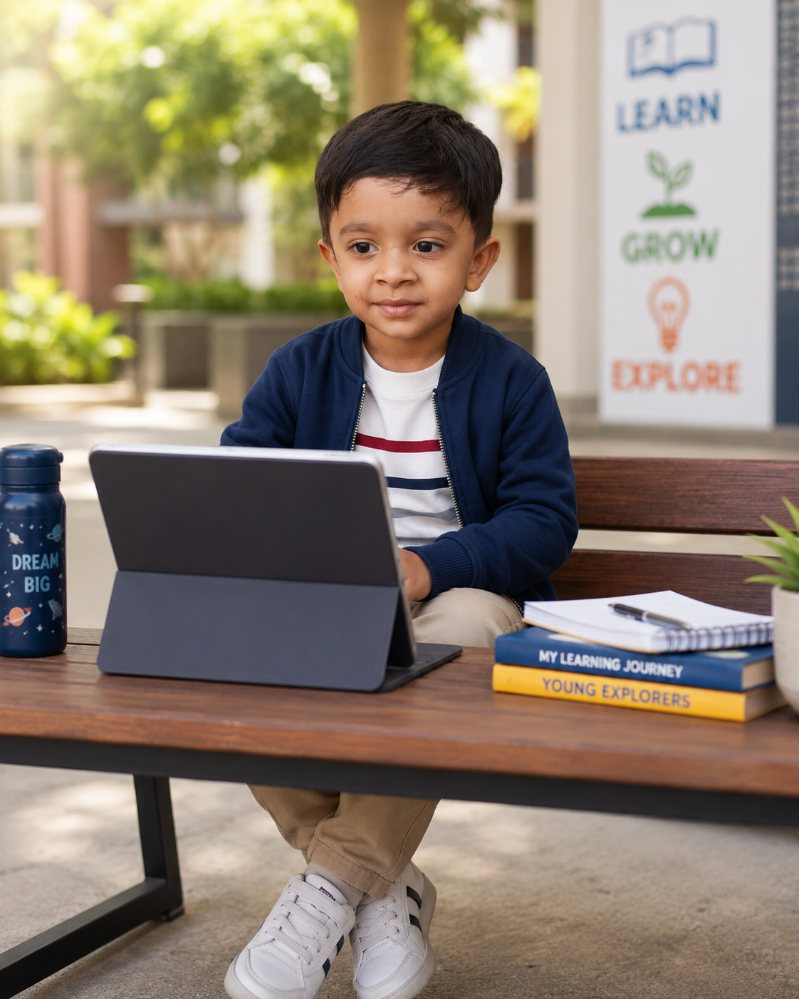 Young learner exploring creativity at SmartMinds Skills Campus